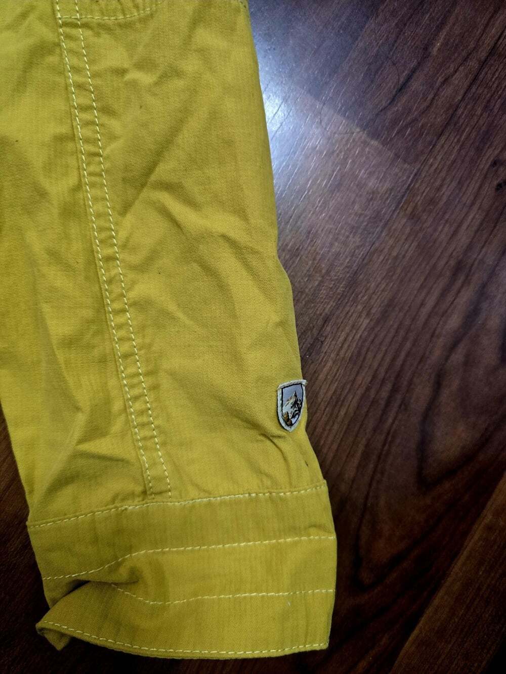 Kuhl Rekon Mustard Jacket Full Zip Hooded Utility Military Moisture-Wick Shacket - Picture 11 of 15